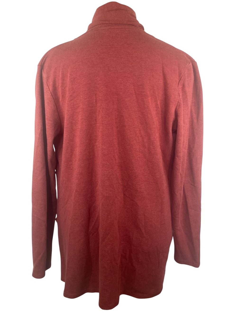 Magellan Sportswear Red Open Front Draped Cardigan Sweater Women’s Large - Picture 2 of 5